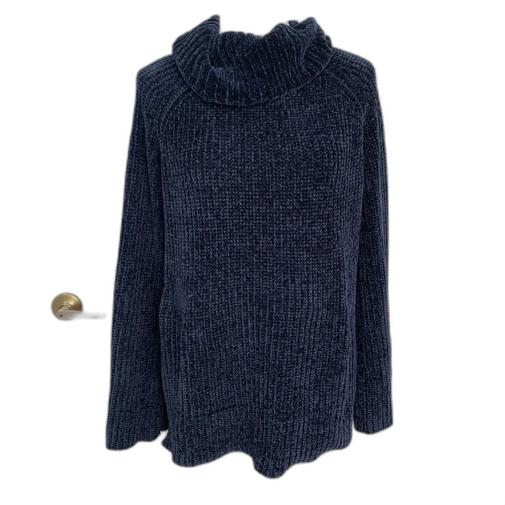 Lucky Brand Cowl Neck Chenille Oversized Chunky Sweater Size Small